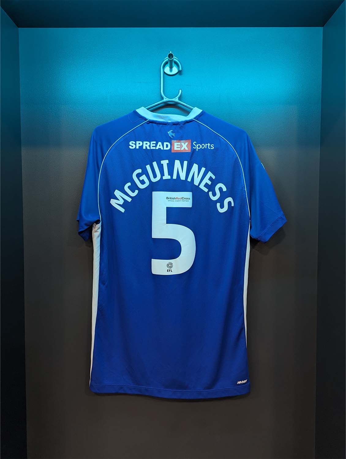 McGUINNESS MATCH WORN & SIGNED HOME SHIRT