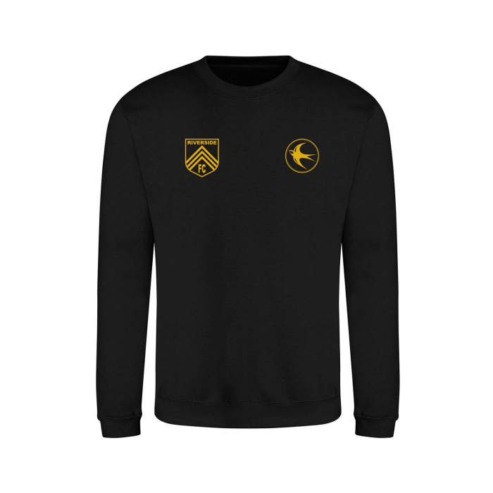 Riverside Sweatshirt Black Yellow